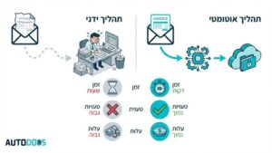 קליטת חשבוניות של ספקים בצורה אוטומטית למערכת