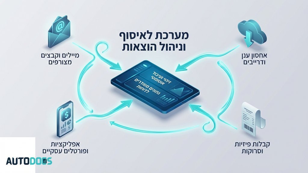 איסוף חשבוניות אוטומטי מהאימייל ופלטפורמות נוספות