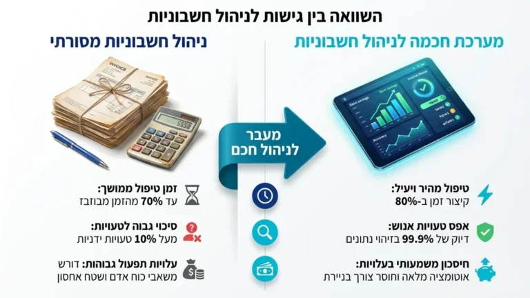 מעבר לניהול חשבונות דיגיטלי מתקדם